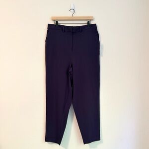 NWT ModCloth Slim Fit High Rise Pants Crop Adjustable Purple, 16W